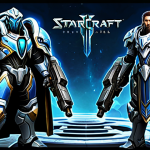 StarCraft 2 Co-op Commander Strategy**

"A digital art depiction of StarCraft 2 commanders Raynor, Kerrigan, and Artanis strategically positioned on a game map, indicating teamwork and resource management, fully clothed, appropriate attire, safe for work, perfect anatomy, natural proportions, professional, modest, digital illustration, high quality"

**