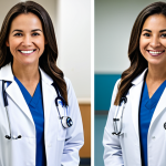 **

"A professional female doctor in a fully clothed lab coat, smiling warmly in a modern hospital setting, appropriate attire, safe for work, perfect anatomy, natural proportions, professional photography, high quality, family-friendly"

**