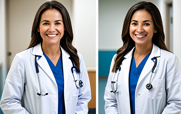 **

"A professional female doctor in a fully clothed lab coat, smiling warmly in a modern hospital setting, appropriate attire, safe for work, perfect anatomy, natural proportions, professional photography, high quality, family-friendly"

**