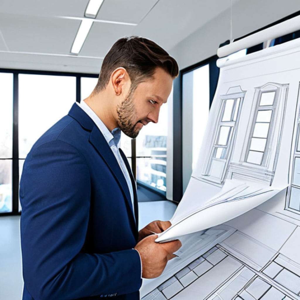 **

"A professional architect, fully clothed in a modest business outfit, reviewing blueprints in a bright, modern office space. Safe for work, appropriate content, perfect anatomy, natural proportions, well-formed hands, family-friendly."

**